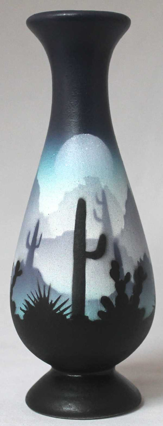 44078 Blue Sonora Desert  2 1/2 x 6 Bud Vase