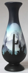 44078 Blue Sonora Desert  2 1/2 x 6 Bud Vase