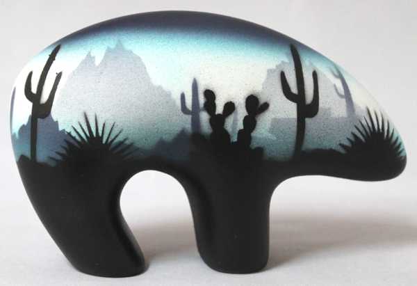 44106 Blue Sonora Desert  5 1/2 Small Bear