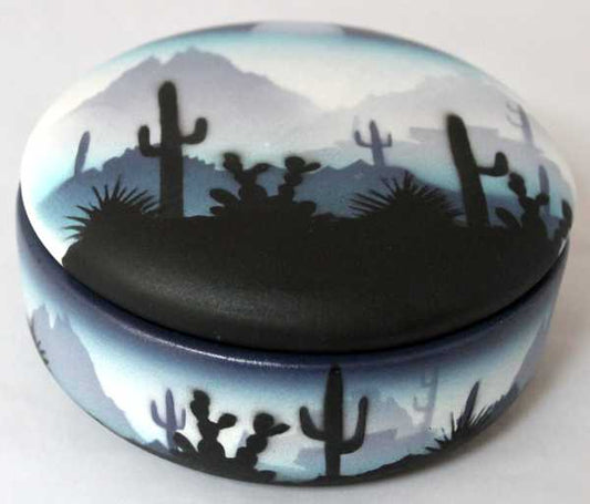 44133 Blue Sonora Desert  2 1/2 x 5 Box w/Lid
