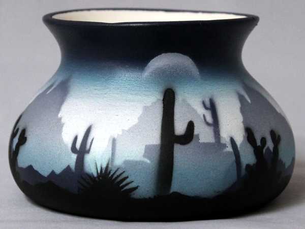 44147 Blue Sonora Desert  4 1/2 x 3 Candle 2