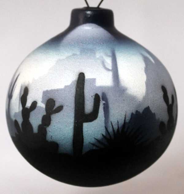 44151 Blue Sonora Desert  Ornament