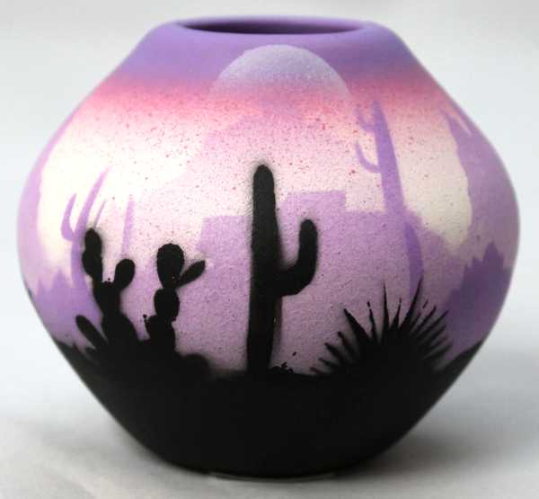 45035 Purple Sonora Desert  Mini Pot