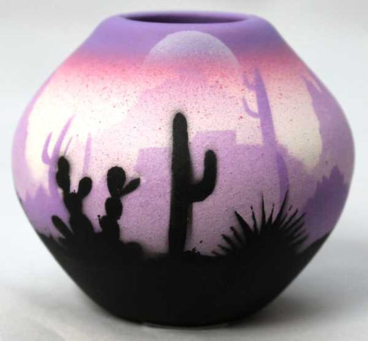45035 Purple Sonora Desert  Mini Pot