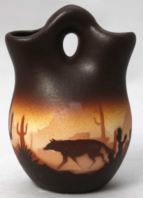 46053 Brown Sonora Desert  3 x 4 Wedding Vase