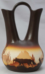 46065 Brown Sonora Desert  7 1/2 x 12 Wedding Vase