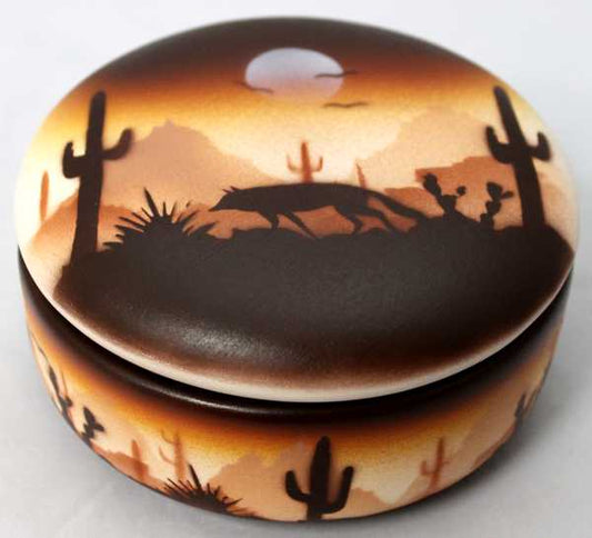 46133 Brown Sonora Desert  2 1/2 x 5 Box w/Lid