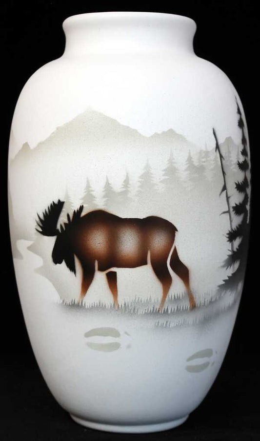 60033 High Country Tracks Moose 6 x 10 Ginger Jar