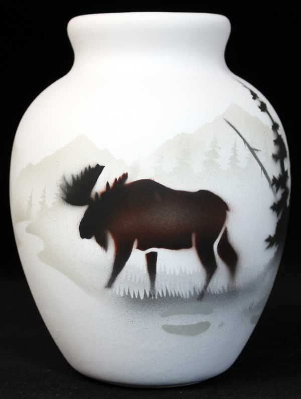 60084 High Country Tracks Moose 4 1/2 x 6 Jar