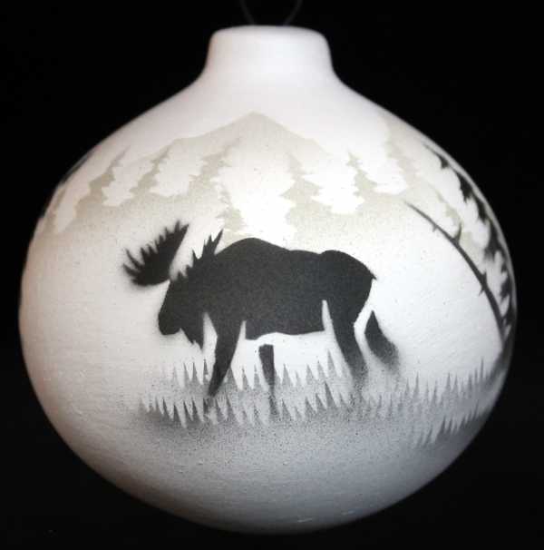 60151 High Country Tracks Moose Ornament