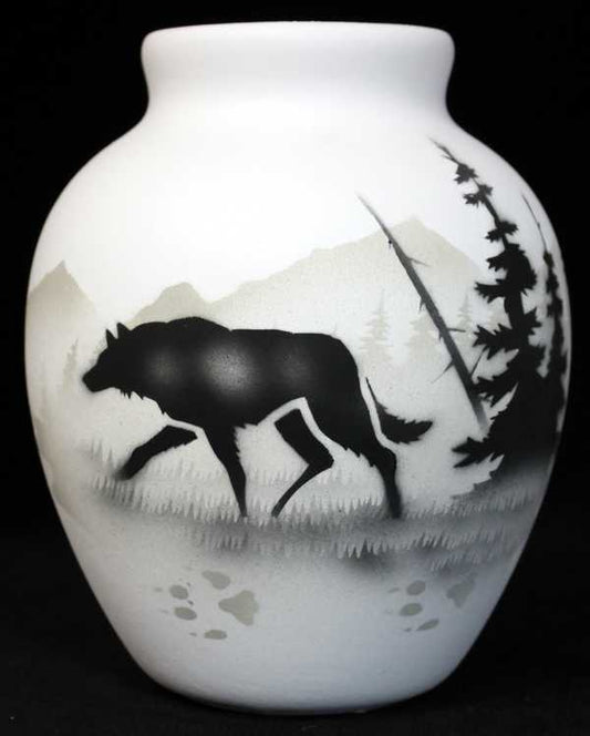 61084 High Country Tracks Wolf 4 1/2 x 6 Jar