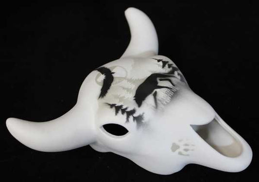 61115 High Country Tracks Wolf 6 Skull