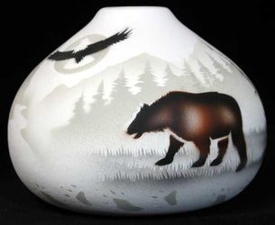 62007 High Country Tracks Bear 5 1/2 x 4 1/2 Seed Bowl