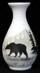62076 High Country Tracks Bear 2 1/2 x 5 Bud Vase