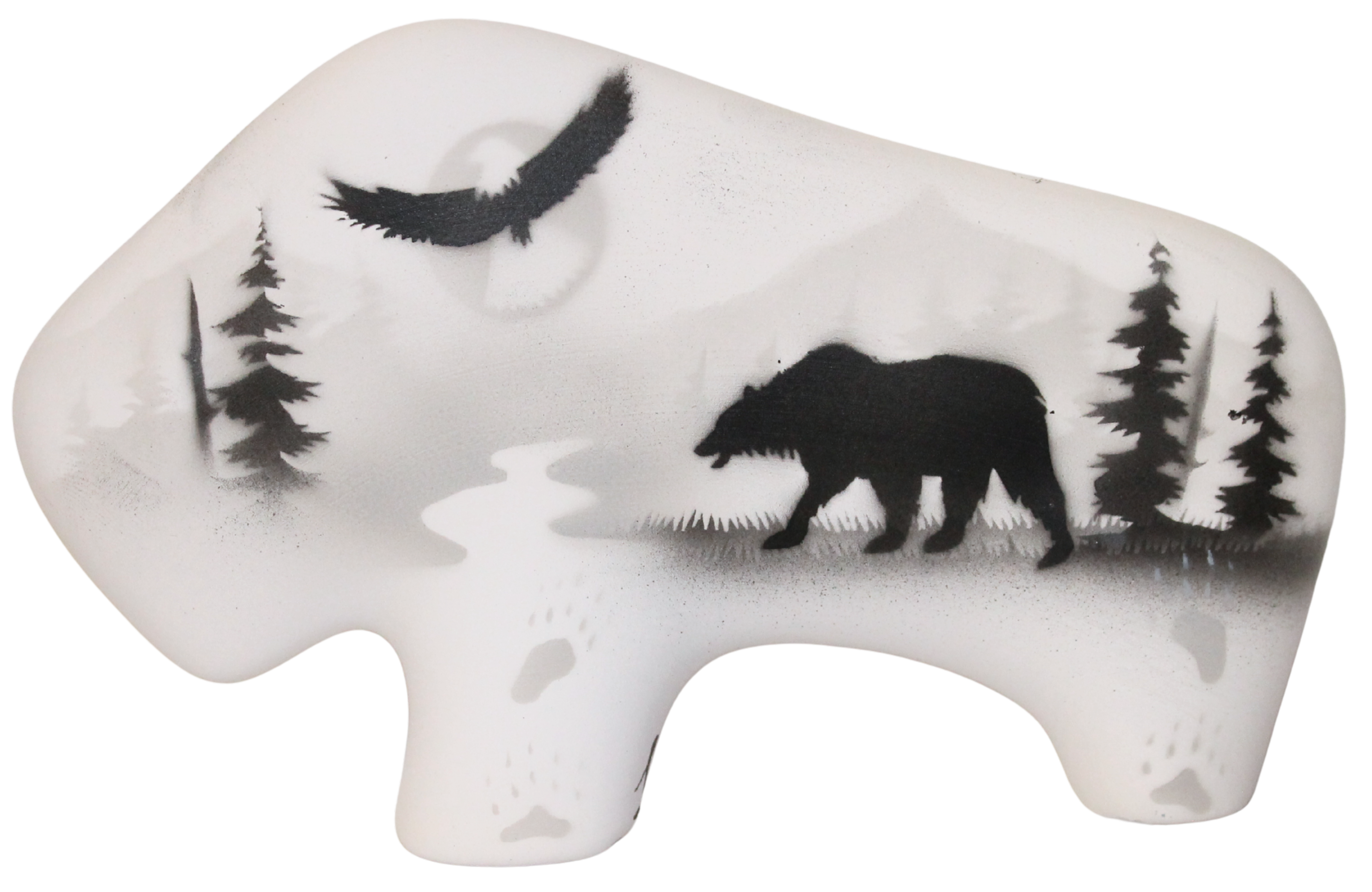 62156 High Country Tracks Bear 6 1/2" Petite Buffalo