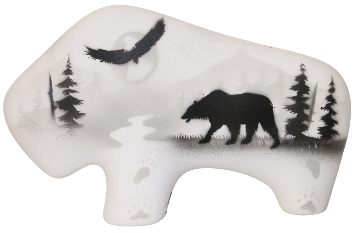 62156 High Country Tracks Bear 6 1/2" Petite Buffalo