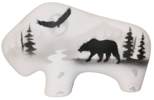62156 High Country Tracks Bear 6 1/2" Petite Buffalo