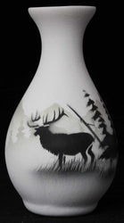 63076 High Country Tracks Elk 2 1/2 x 5 Bud Vase