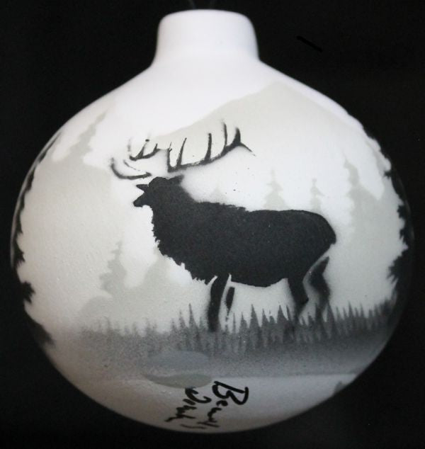 63151 High Country Tracks Elk Ornament