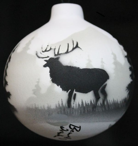 63151 High Country Tracks Elk Ornament