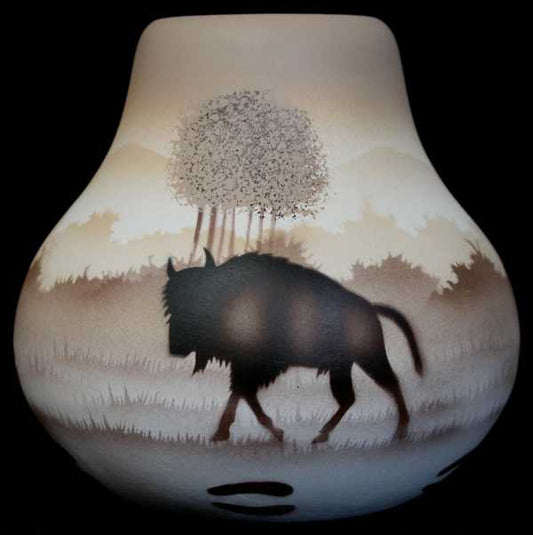 64066 Back Country Tracks Buffalo 5 1/2 x 5 Arch Canyon Pot