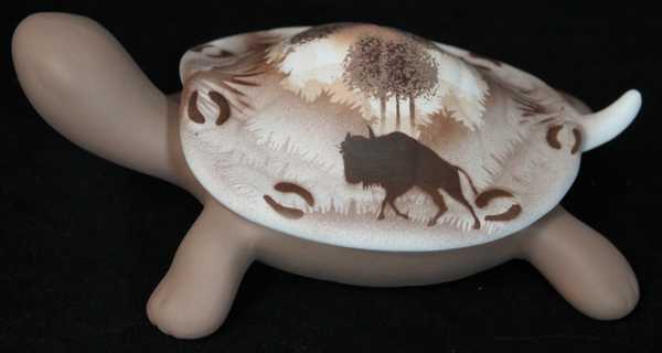 64104 Back Country Tracks Buffalo 6 1/2 Turtle Box