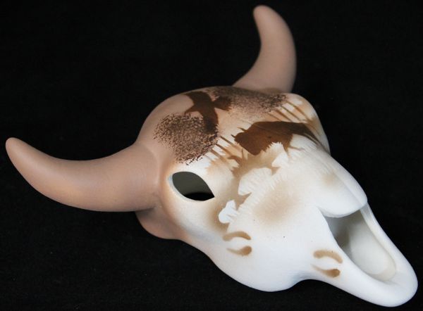 64115 Back Country Tracks Buffalo 6 Skull