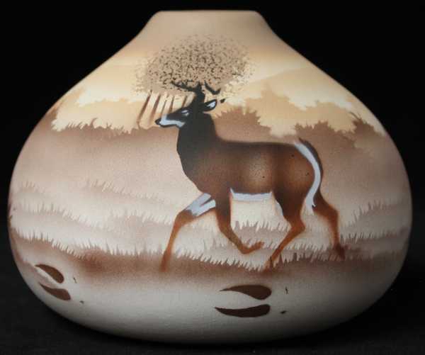 66007 Back Country Tracks Deer 5 1/2 x 4 1/2 Seed Bowl