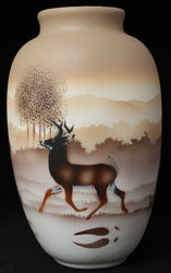 66033 Back Country Tracks Deer 6 x 10 Ginger Jar