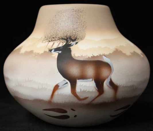 66057 Back Country Tracks Deer 7 1/2 x 6 Bowl