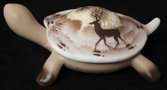 66104 Back Country Tracks Deer 6 1/2 Turtle Box