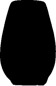 39091 Woodland Shadows - Bear 6 x 8 1/2 Vase