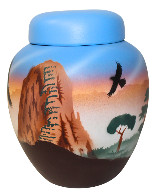 AL090 Angels Landing 6 1/2 x 7 1/2 Jar w/Lid