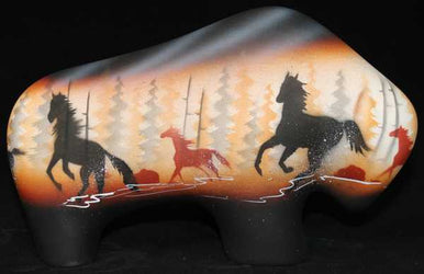 BFPB Born Free Horses 6 1/2 Petite Buffalo