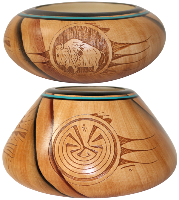 Dwayne Blackhorse Wood Look Pottery - PP I