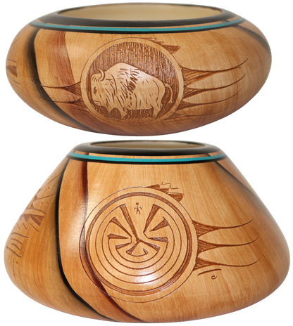 Dwayne Blackhorse Wood Look Pottery - PP I