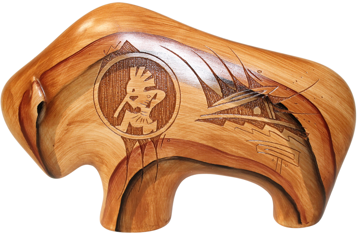 Dwayne Blackhorse Wood Look Pottery - PP J
