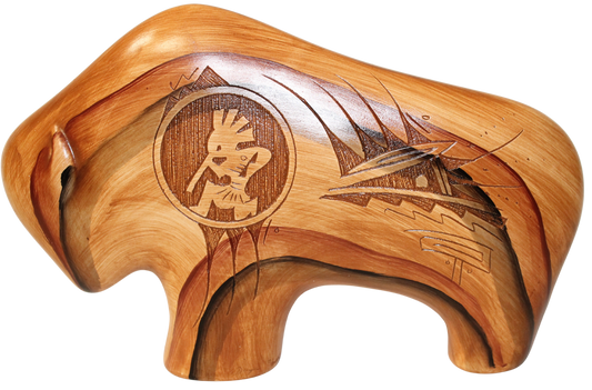 Dwayne Blackhorse Wood Look Pottery - PP J