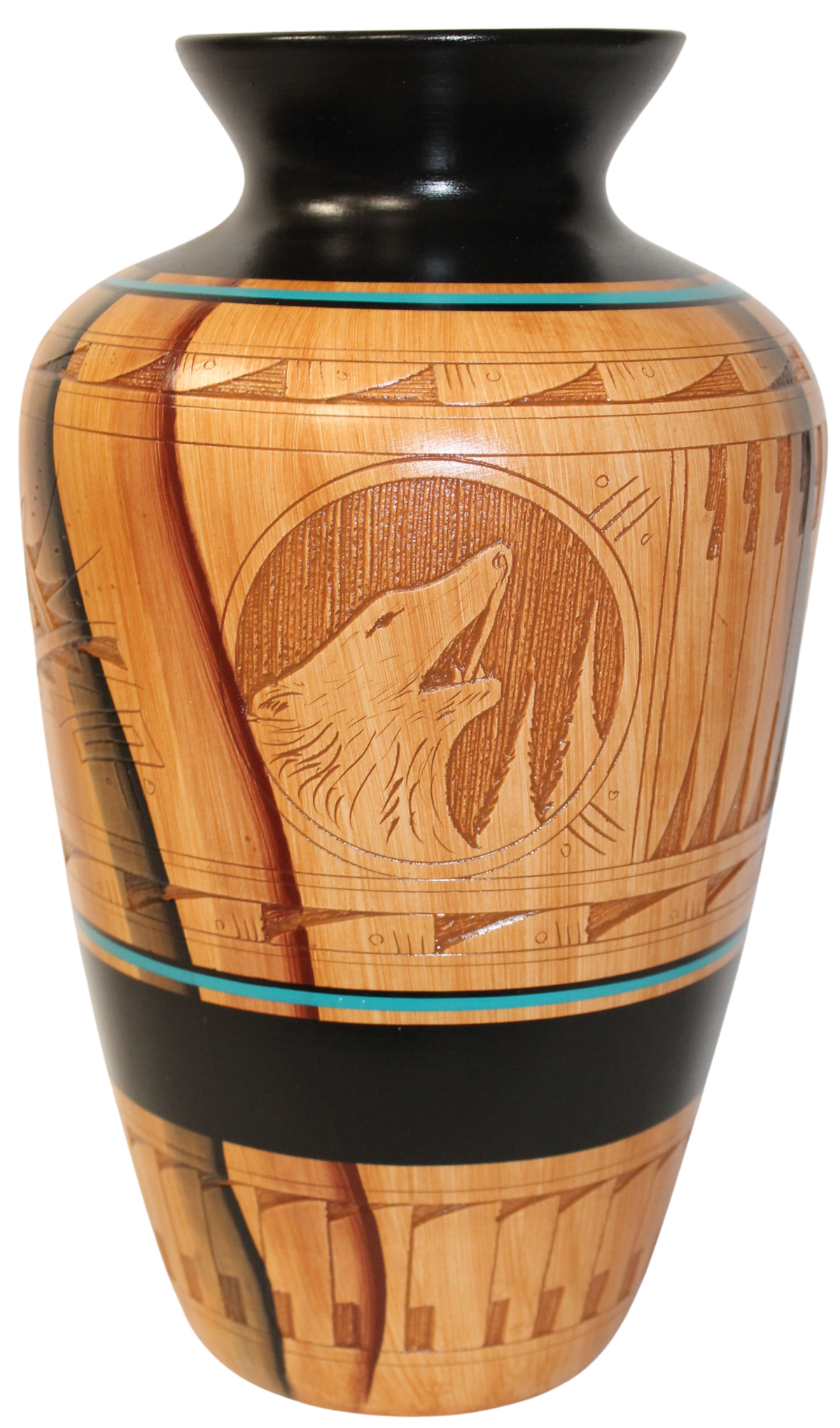 Dwayne Blackhorse Wood Look Pottery - PP M