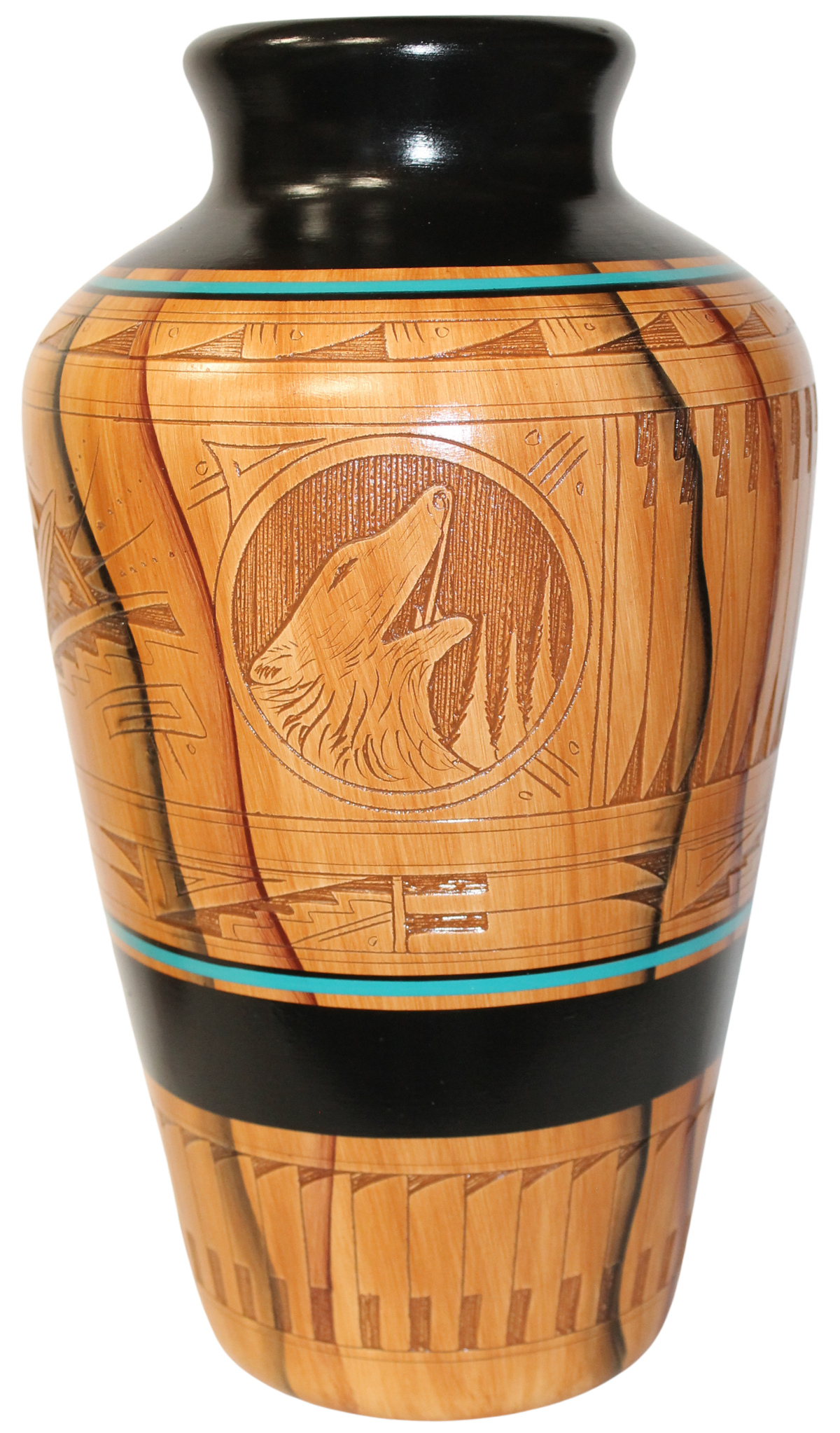 Dwayne Blackhorse Wood Look Pottery - PP N