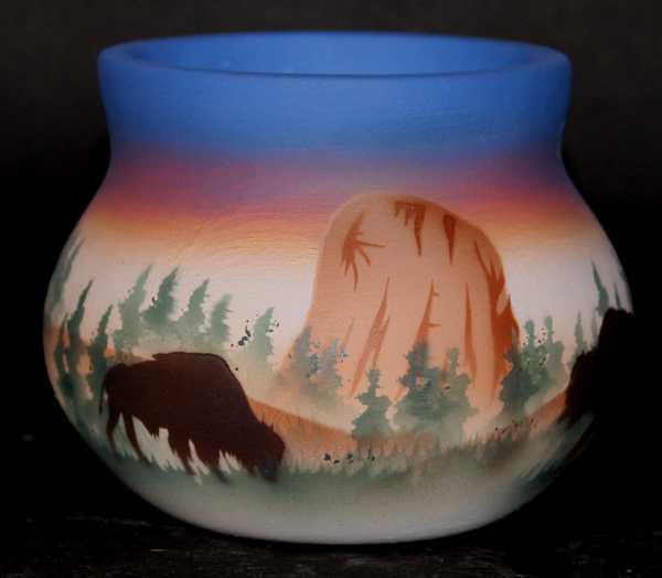 DBB3 Devils Tower Buffalo Mini Pot