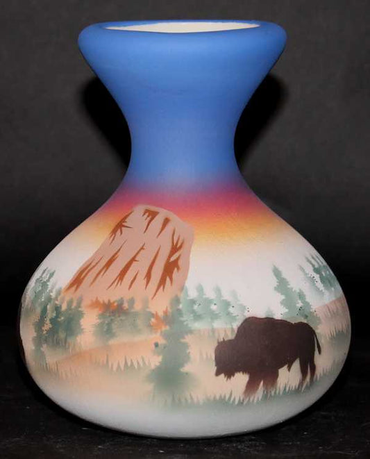 DBS5 Devils Tower Buffalo 4 x 5 Bud Vase