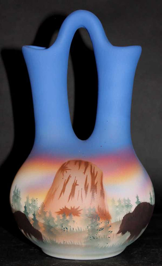 DBS7 Devils Tower Buffalo 3 x 5 1/4 Wedding Vase