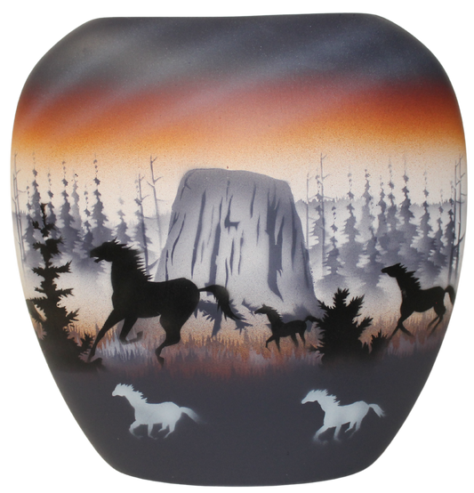 DTE3 Devils Tower 8 1/2 x 8 1/2 Pillow Vase