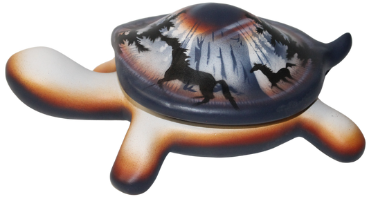 DTST Devils Tower Horses  6 1/2 Turtle Box