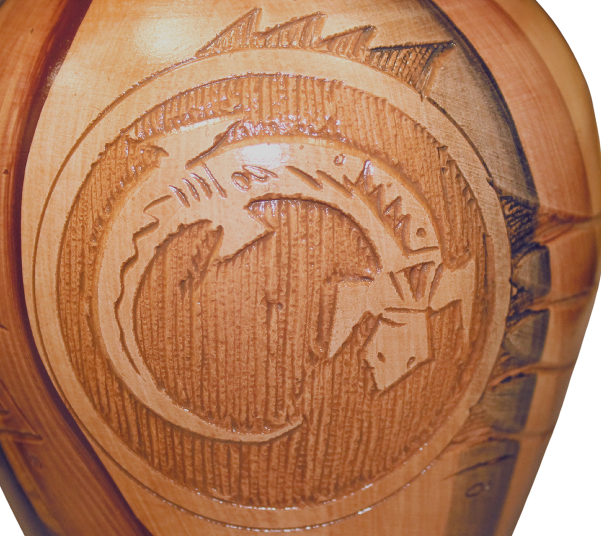 Dwayne Blackhorse Wood Look Pottery - PP B