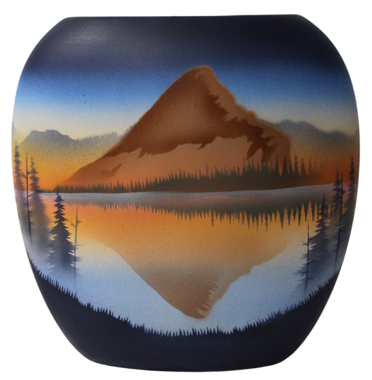 HLE3 Hidden Lake 8 1/2 x 8 1/2 Pillow Vase