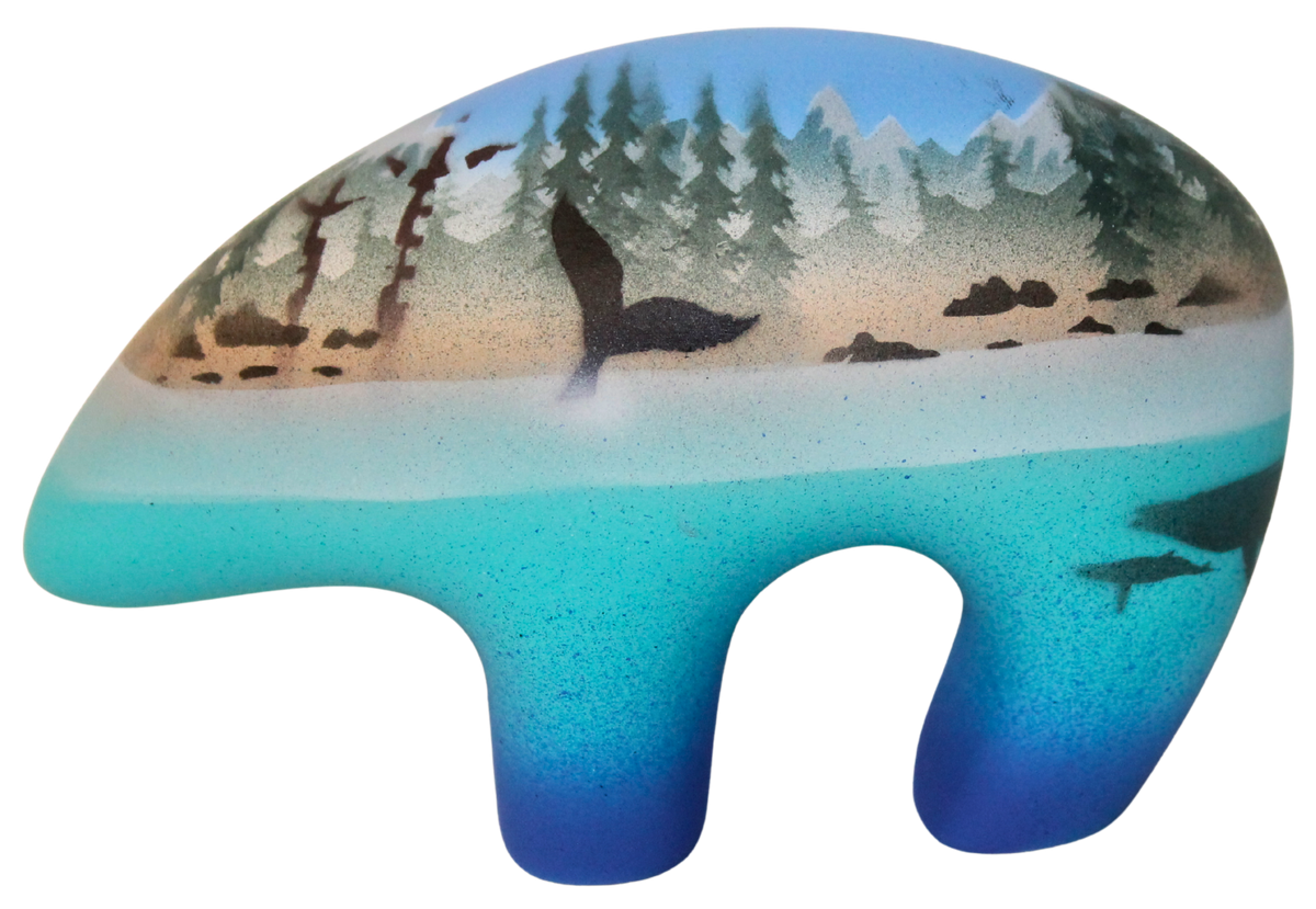 HW106 Humpback Whales  5 1/2 Small Bear