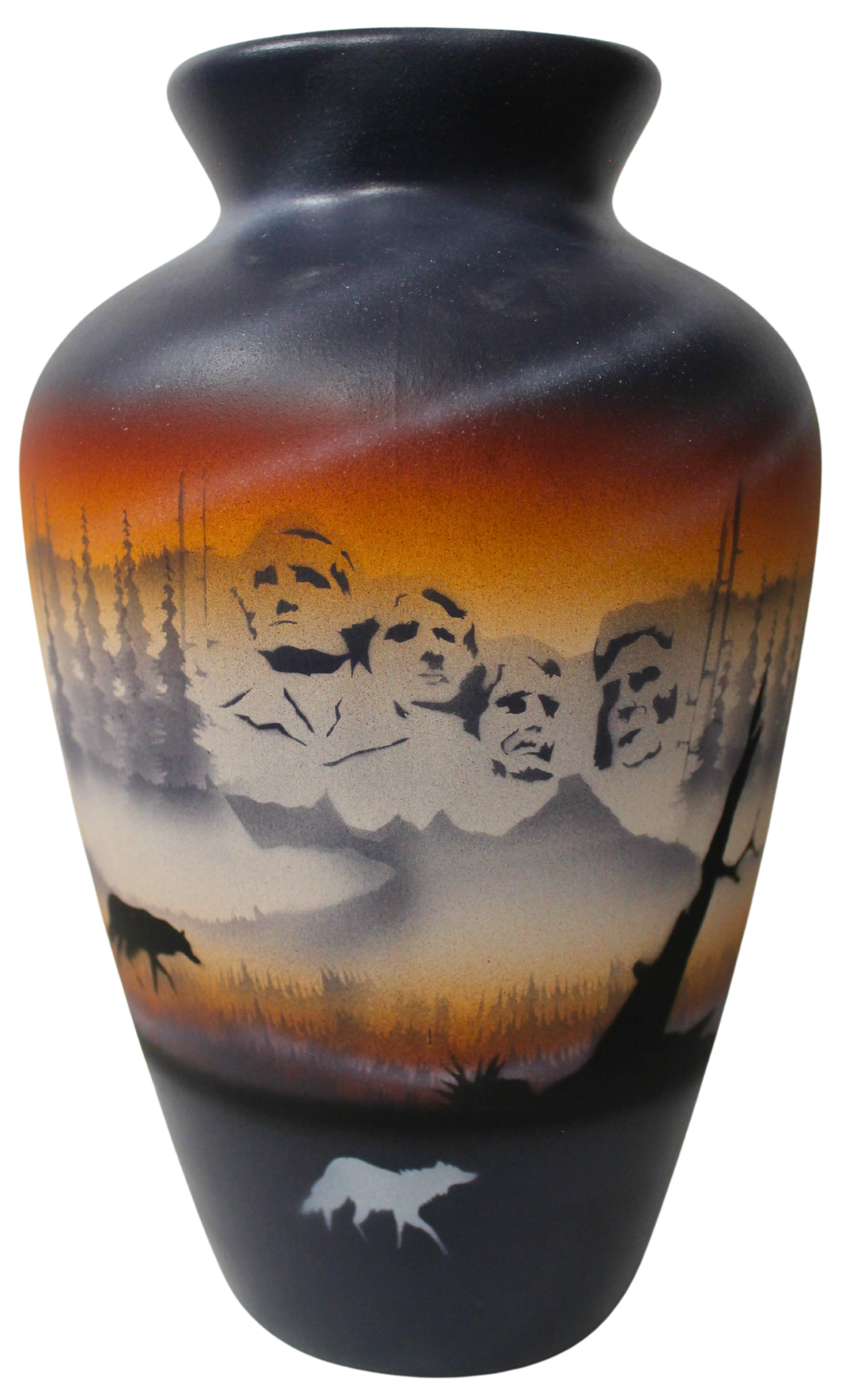 MRC4 Mount Rushmore 8 x 12 1/2 Vase