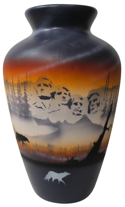 MRC4 Mount Rushmore 8 x 12 1/2 Vase